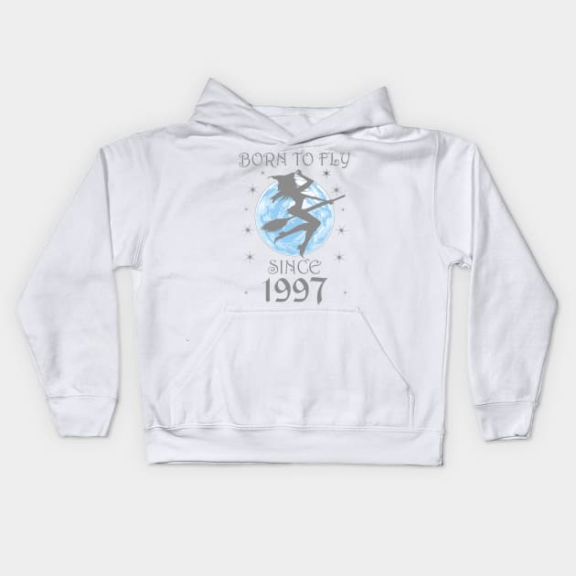 BORN TO FLY SINCE 1941 WITCHCRAFT T-SHIRT | WICCA BIRTHDAY WITCH GIFT Kids Hoodie by Chameleon Living